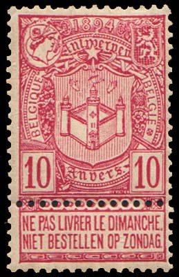 Belgium Scott 77 Mint never hinged.