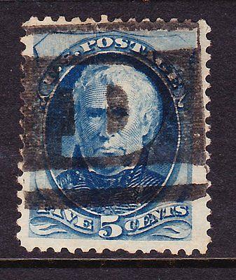 Scott 185, Used, 5c Taylor Banknote Issue, Boston \D\ Fan...