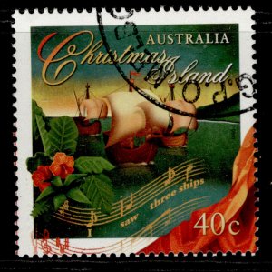 AUSTRALIA - Christmas Island QEII SG430, 1996 40c Christmas, FINE USED. 