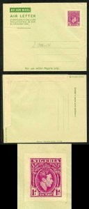 Nigeria KGVI 1d Air Lettersheet