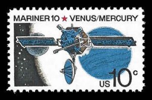 PCBstamps   US #1557 10c Space Mariner 10, MNH, (14)