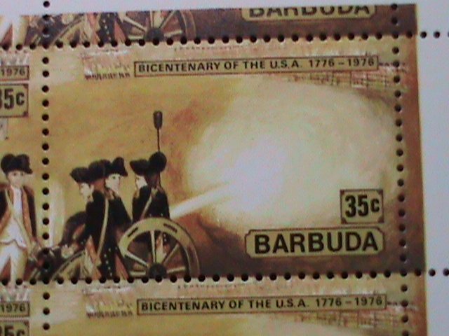 BARBUDA 1976- BICENTENARY OF AMERICAN REVOLUTIONARY MNH FULL SHEET #1 VF
