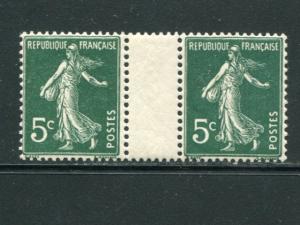 France  Sower  gutter pair  VF NH  -  Lakeshore Philatelics