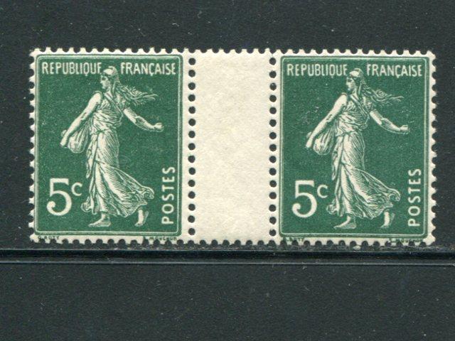 France  Sower  gutter pair  VF NH  -  Lakeshore Philatelics