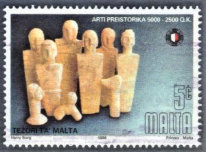 MALTA SC # 882  USED 5c 1996