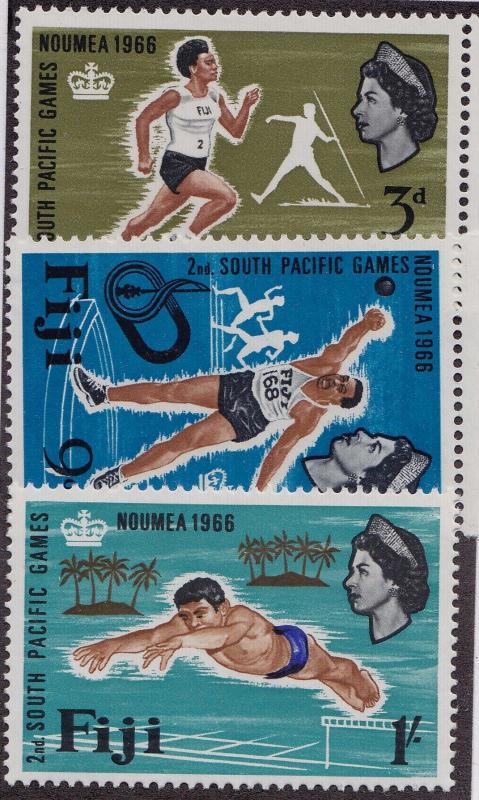  FIJI MNH Scott # 226-228 South Pacific Games (3 Stamps)