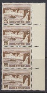 Iceland, Scott 291, MNH block of four