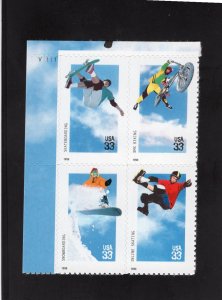 3321-3324 Xtreme Sports, MNH UL-PB/4