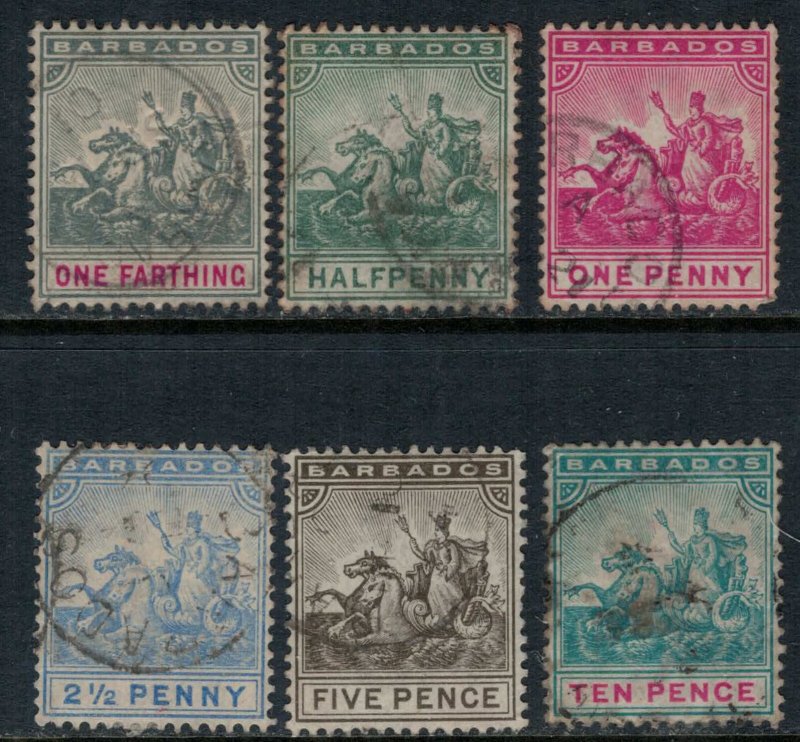 Barbados #70-2,4-5,8  CV $16.25