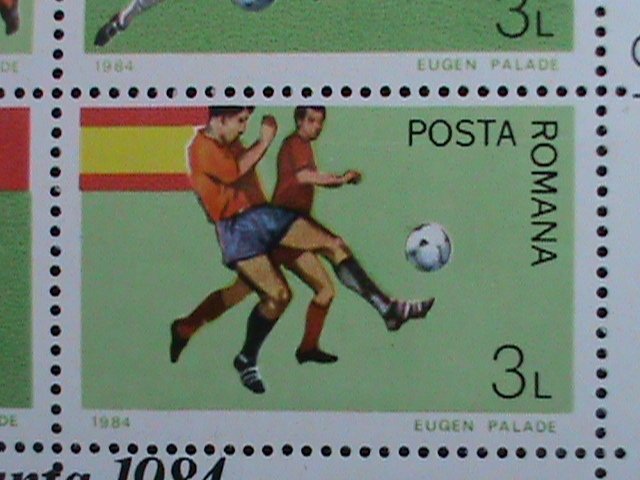 ​ROMANIA STAMP-1984-SC#3201A EUROPEAN SOCCER CUP CHAMPIONSHIP MNH S/S SHEET VF