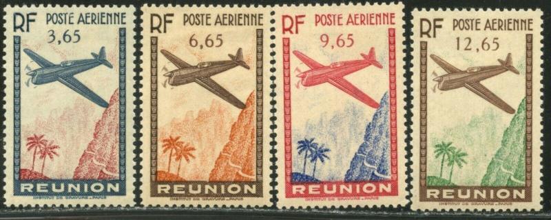 REUNION Sc#C2-C5 1938 Airmails Complete Set OG Mint Hinged