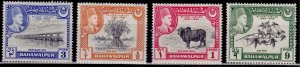 Pakistan, Bahawalpur, 1949, Rein of Sadaq Mohammad Kahn V, sc# 22-25, MLH