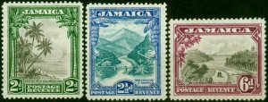 Jamaica 1932 Set of 3 SG111-113 V.F MNH