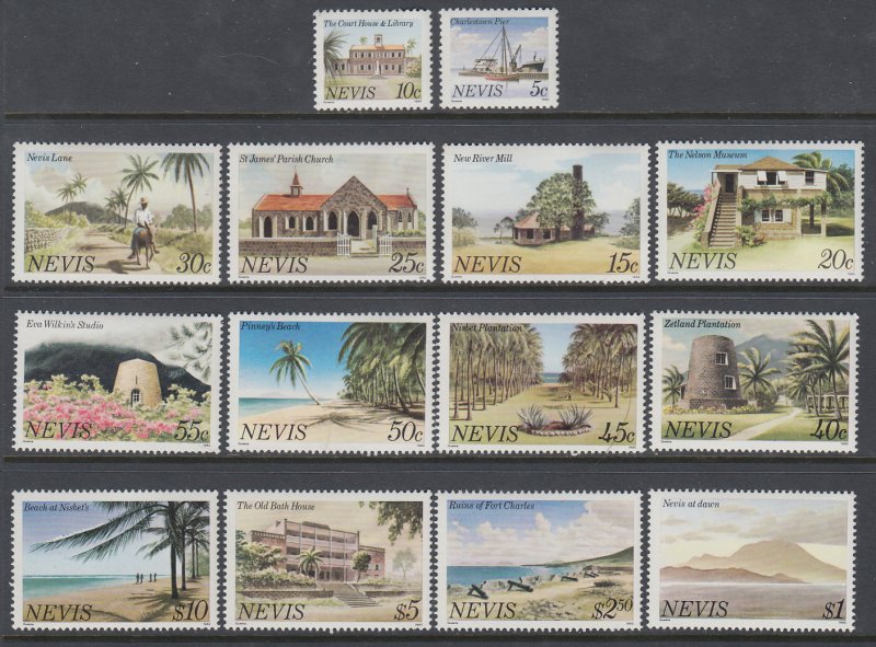 Nevis 121a-134a MNH VF