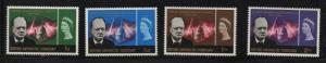 British Antarctic Territory Sc 16-19 1964 Churchill stamp set mint NH