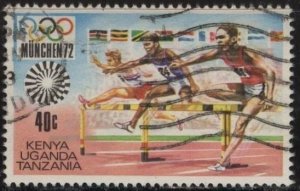 Kenya (KUT) 250 (used) 40c Munich Olympics: hurdles (1972)