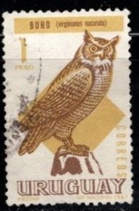 Uruguay - #751 Horned Owl - Used