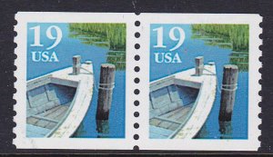 Pair 19c Fishing Boat Sennett US US #2529c MNH F-VF