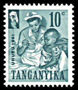 Tanganyika 46, MNH, Independence Day, Nurse and Baby