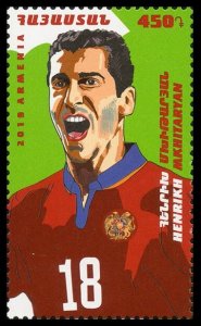 2019 Armenia 1118 Armenian famous footballers. Henrikh Mkhitaryan