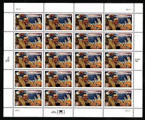 USA-Sc#3147- id12-unused NH sheet-Sports-Football Coaches-Vince Lombardi-1997-