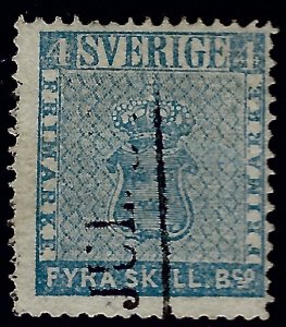 Sweden Attractive Sc#2 Used Fine hr Cat $70.00...Sweden is Hot Now!