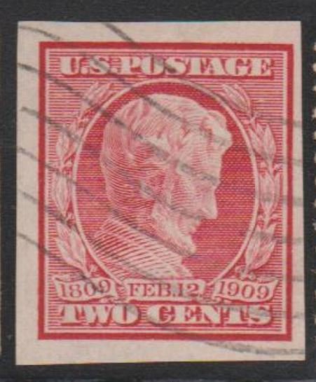 U.S. Scott #368 Lincoln Imperf Stamp - Used Single