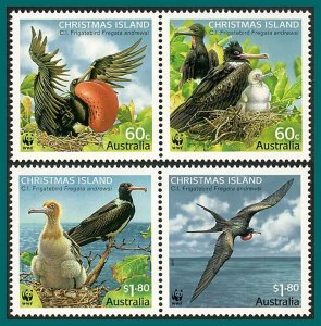 Christmas Island 2010 Frigate Bird, MNH #487-488,SG676-SG679