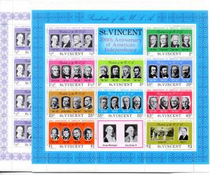 St. Vincent 435-444a MNH sheetlets