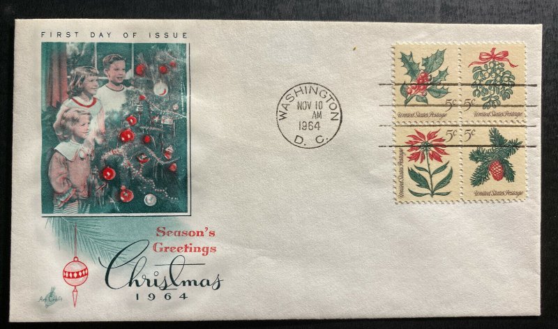 1964 Washington USA First day Cover FDC Season Greetings Sc#1257C