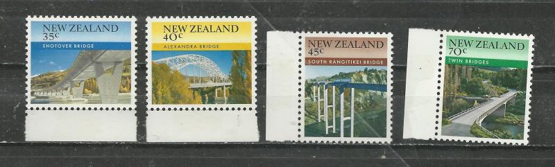 New Zealand Scott catalogue # 824-827 Mint NH