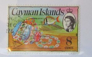 1974 Cayman Islands SC #336b JEWELED POMANDER PORKFISH Treasure used stamp