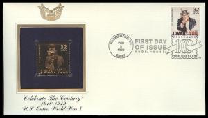 #3183i World War I Gold FDC