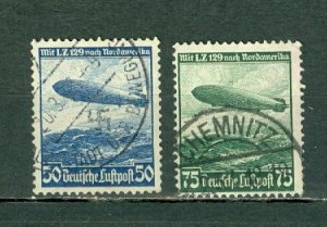 GERMANY 1936 HINDENBERG AIR SHIP BLIMP #C57-58... SETS  USED...$2.25