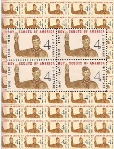 1145 Boy Scouts America 50 Sheet MNHOGVF Addl free s/h
