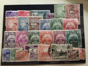 Burma  mounted mint & used  stamps A11527