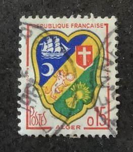 France 1959 Scott 940 used - 0.15fr,   City Coats of Arms, Alger