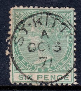 St. Christopher - Scott #3 - Used - Short perfs LL, pencil/reverse - SCV $8.75