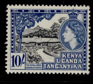 KENYA UGANDA TANGANYIKA QEII SG179, 10s NH MINT. Cat £48.