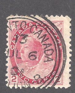 Canada # 77 USED TOWN CANCEL TORONTO STATION B JUL 6 1901 BS26636