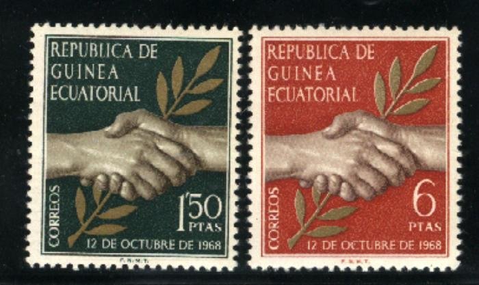 Equitorial Guinea 2-3   Mint NH 1968 PD