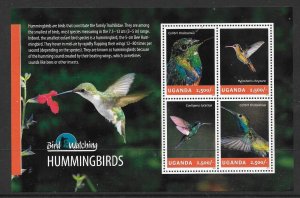 UGANDA 2014 HUMMINGBIRDS (1) MNH