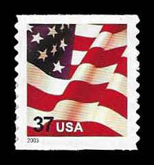 PCBstamps  US #3632A 37c Flag, coil, MNH, (17)