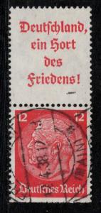 Germany Scott # 422, label A10, used, se-tenant, Mi# S143