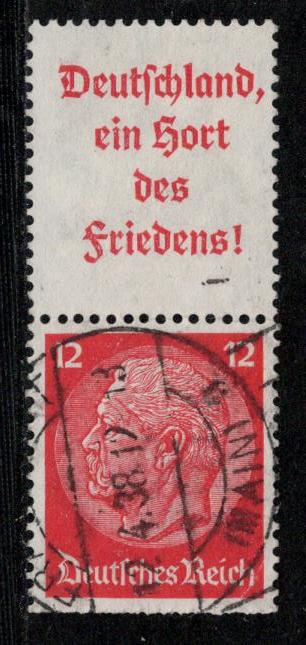 Germany Scott # 422, label A10, used, se-tenant, Mi# S143