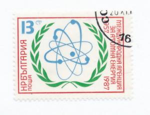 Bulgaria 1987  Scott 3280 used - 13s, IAEA