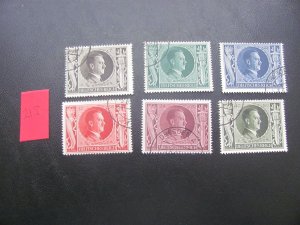 GERMANY 1943 USED  SC B231-236 SET  VF/XF  17 EUROS (213)