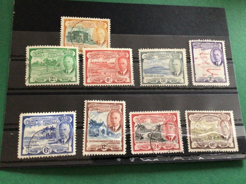 Saint Christopher Nevis Anguilla mounted mint &  used  vintage Stamps  Ref 61953 