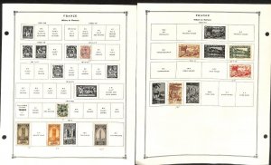 French Morocco Stamp Collection on 17 Scott International Pages, 1891-1955 (BC)