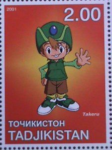 TAJIKISTAN-2001-FAMOUS DIGIMON- JAPANESE CARTOON MNH SHEET VERY FINE